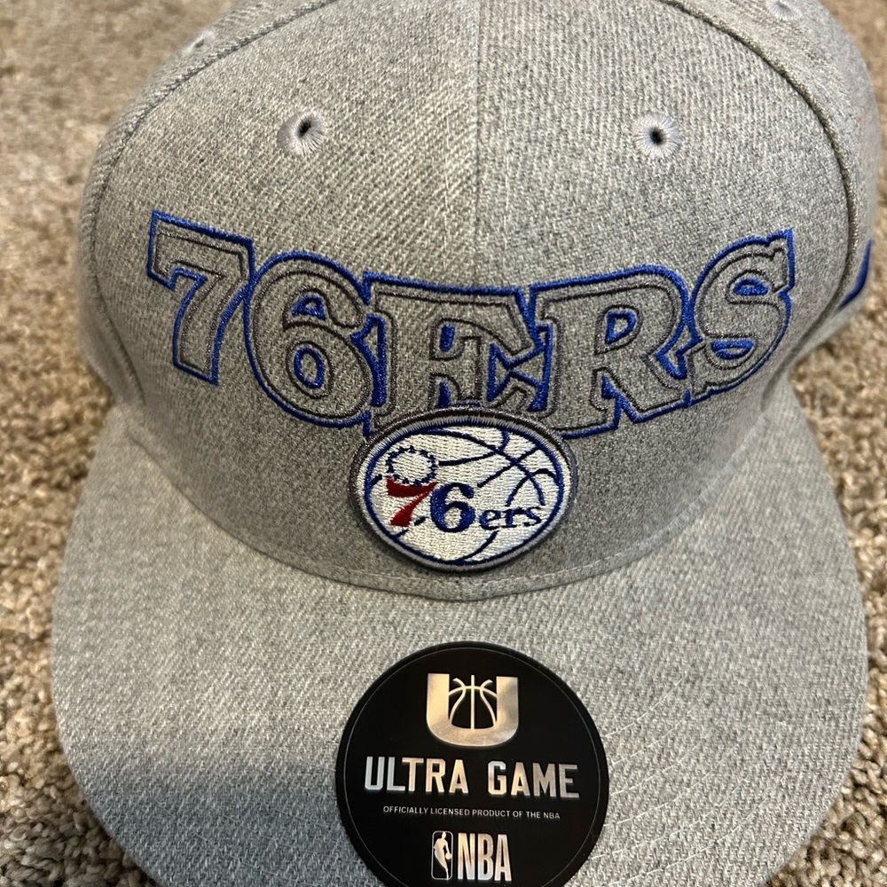 Gray 76ers Hat